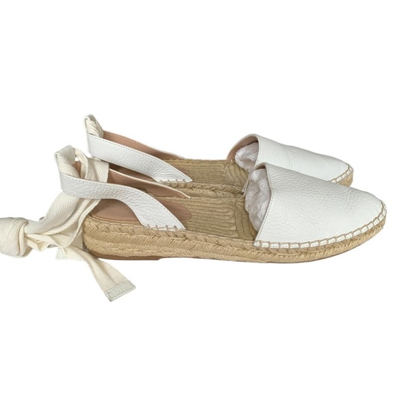 Banana Republic White Lace-Up Espadrille Size 9 Women - Picture 6 of 7